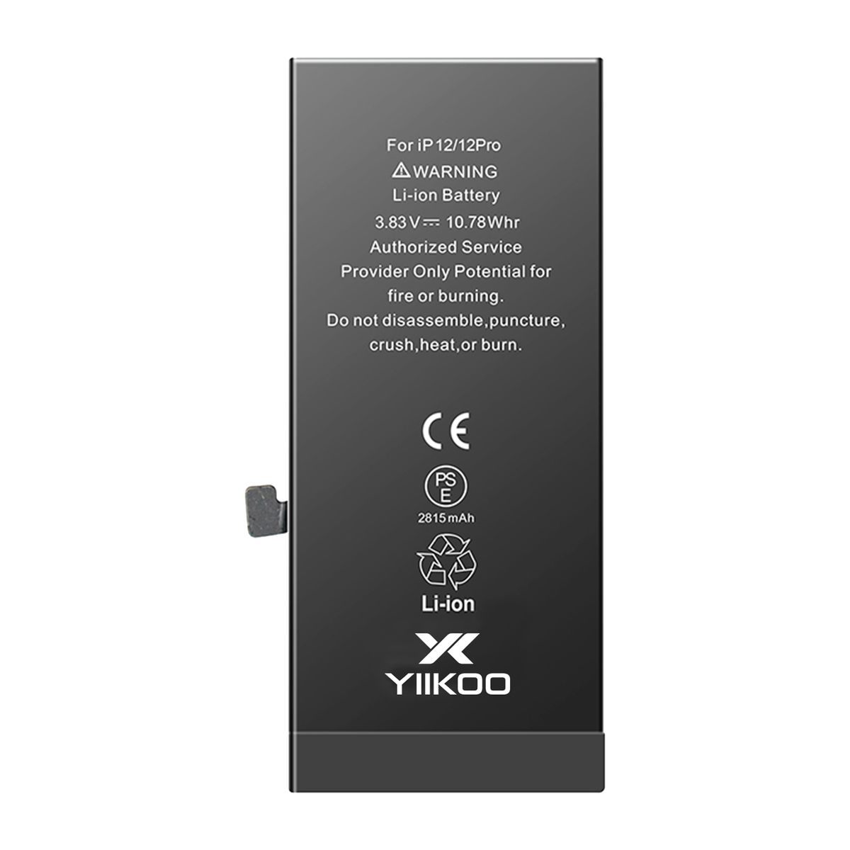 GENERICO - Bateria para iPhone 12 YIIKOO Proteccion contra sobrecarga
