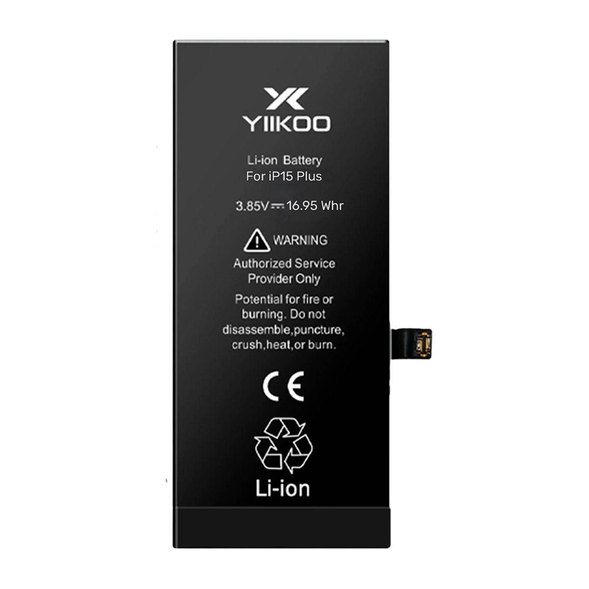 GENERICO - Bateria para iPhone 15Plus YIIKOO Autoprogramable sin alerta