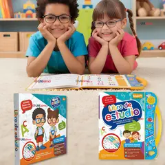 LINE - Libro Didáctico Interactivo Aprendizaje Bilingüe Juguete Para Niños