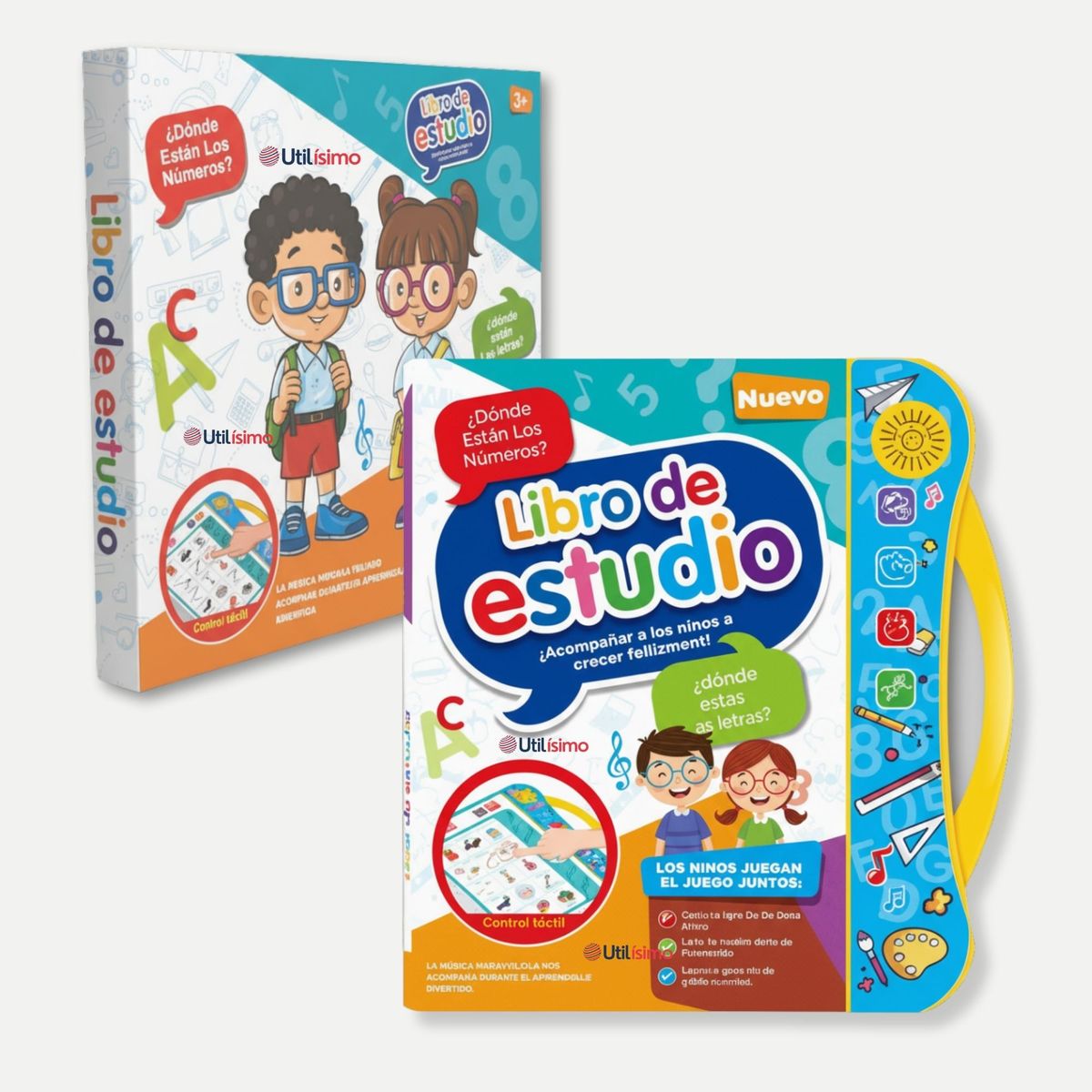 LINE - Libro Didáctico Interactivo Aprendizaje Bilingüe Juguete Para Niños