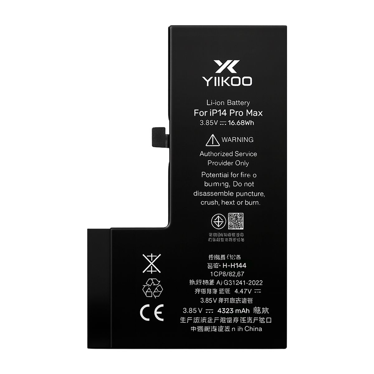 GENERICO - Bateria para iPhone 14 PM YIIKOO Autoprogramable sin alerta