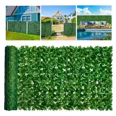 GENERICO - Pack 4 Enredadera Malla De Hojas Tupidas Decorativas 1 x 3 m