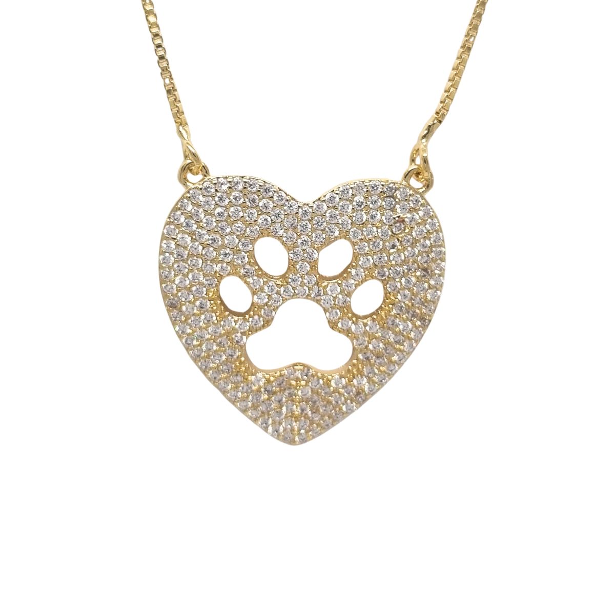 JOYAS LANDEROS - Collar Huellita Enchapada en Oro de 18k
