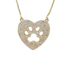 JOYAS LANDEROS - Collar Huellita Enchapada en Oro de 18k