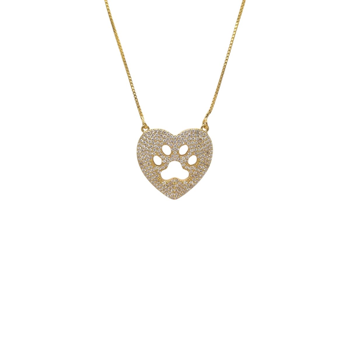 JOYAS LANDEROS - Collar Huellita Enchapada en Oro de 18k