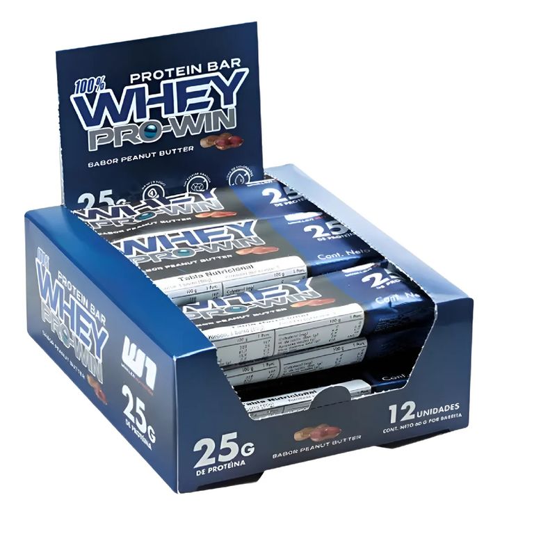 Pack X12 Barras De Proteina Whey Pro Win Keto Friendly