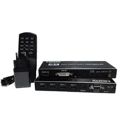 GENERICO - CONNTROLADOR VIDEO WALL DVI HDMI 1X4 CREMOTO FULL HD 4K