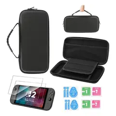 GENERICO - Estuche Funda Para Nintendo Switch 2 +2 Cristal Templado