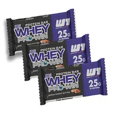 WINKLER NUTRITION - Pack X3 Barra Proteina Whey Pro Win Keto Friendly Sin Azucar