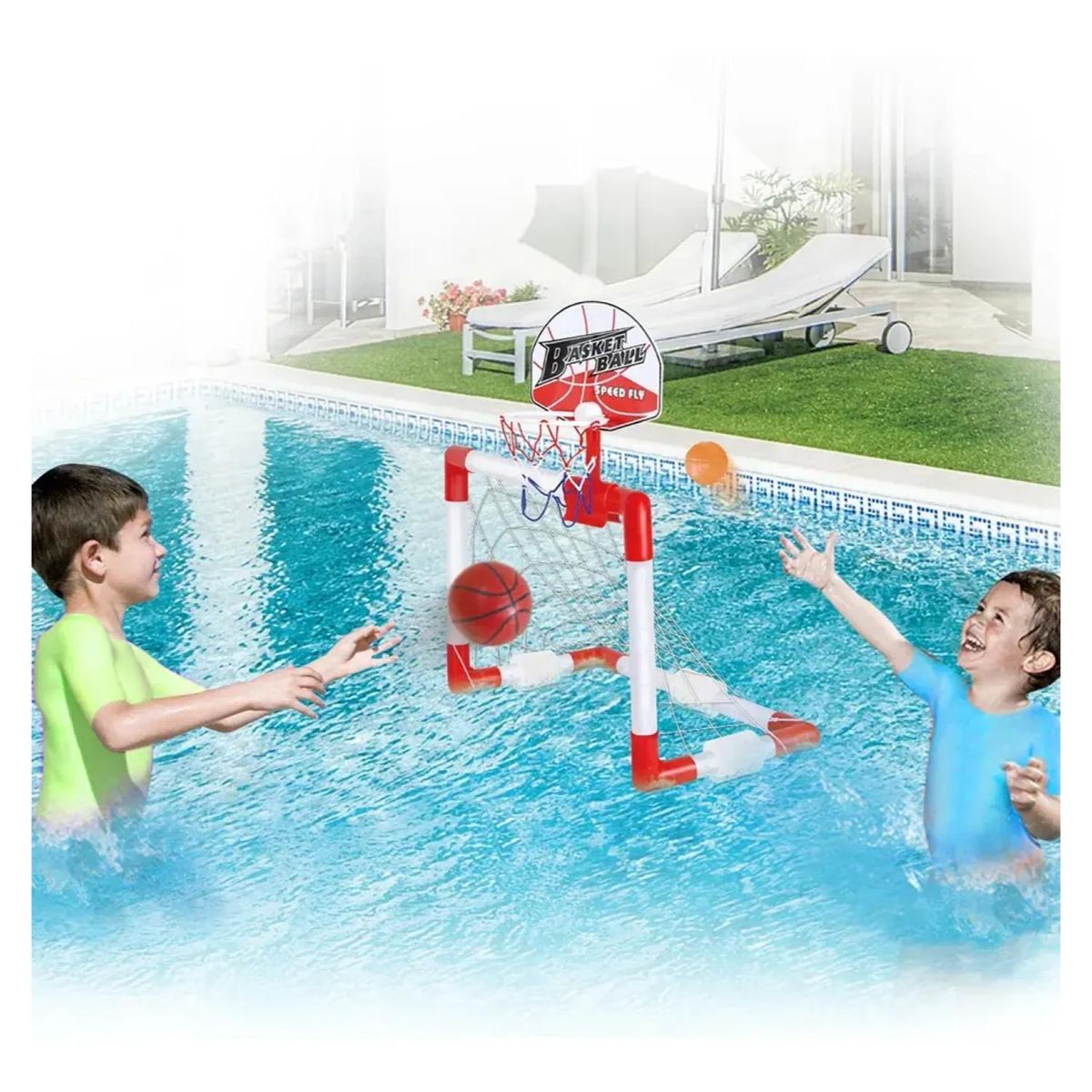 GENERICO - Juguete Arco 2 En 1 Para Piscina Con Pelotas Infnatil