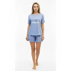 LIKE SHOP - Pijama Mujer Verano Polera Manga Corta Y Short 368