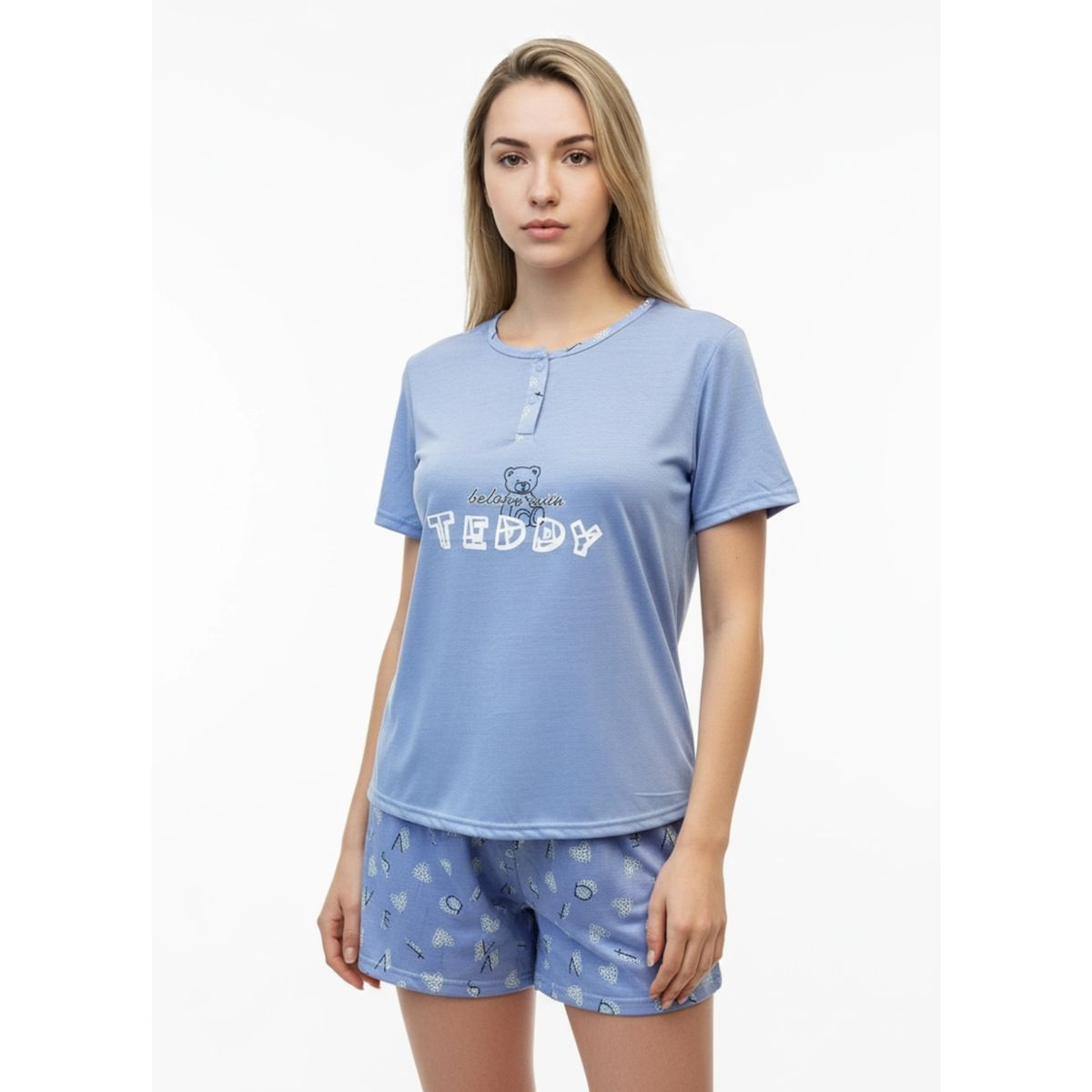 LIKE SHOP - Pijama Mujer Verano Polera Manga Corta Y Short 368