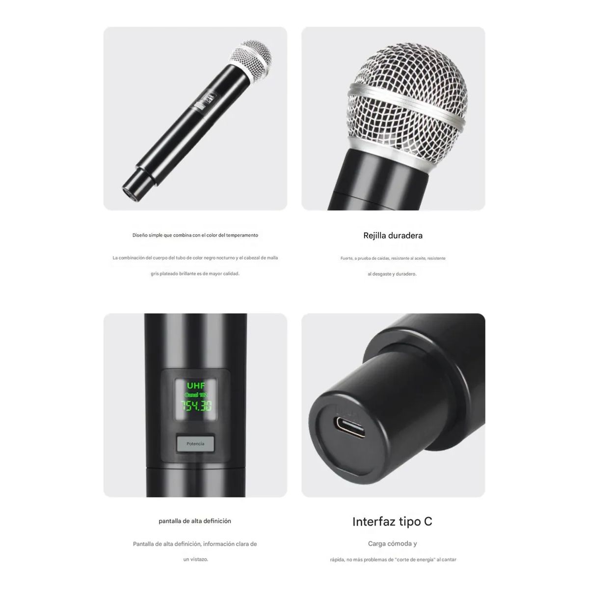 GENERICO - 24g Micrófono Inalámbrico Profesional Para Karaoke Al Aire