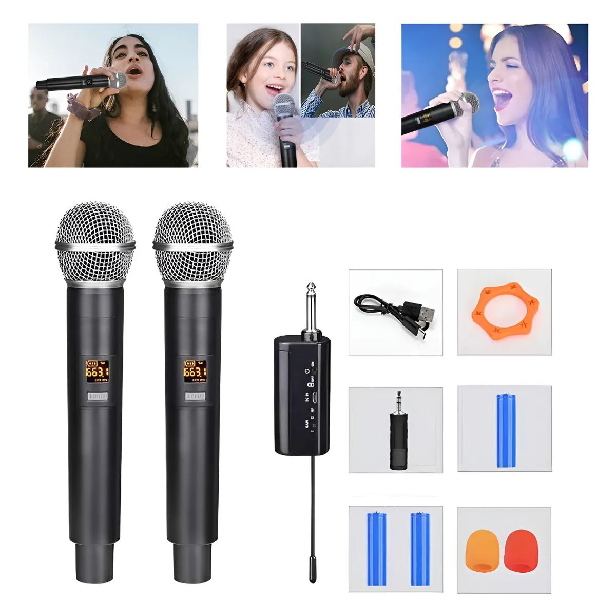 GENERICO - 24g Micrófono Inalámbrico Profesional Para Karaoke Al Aire