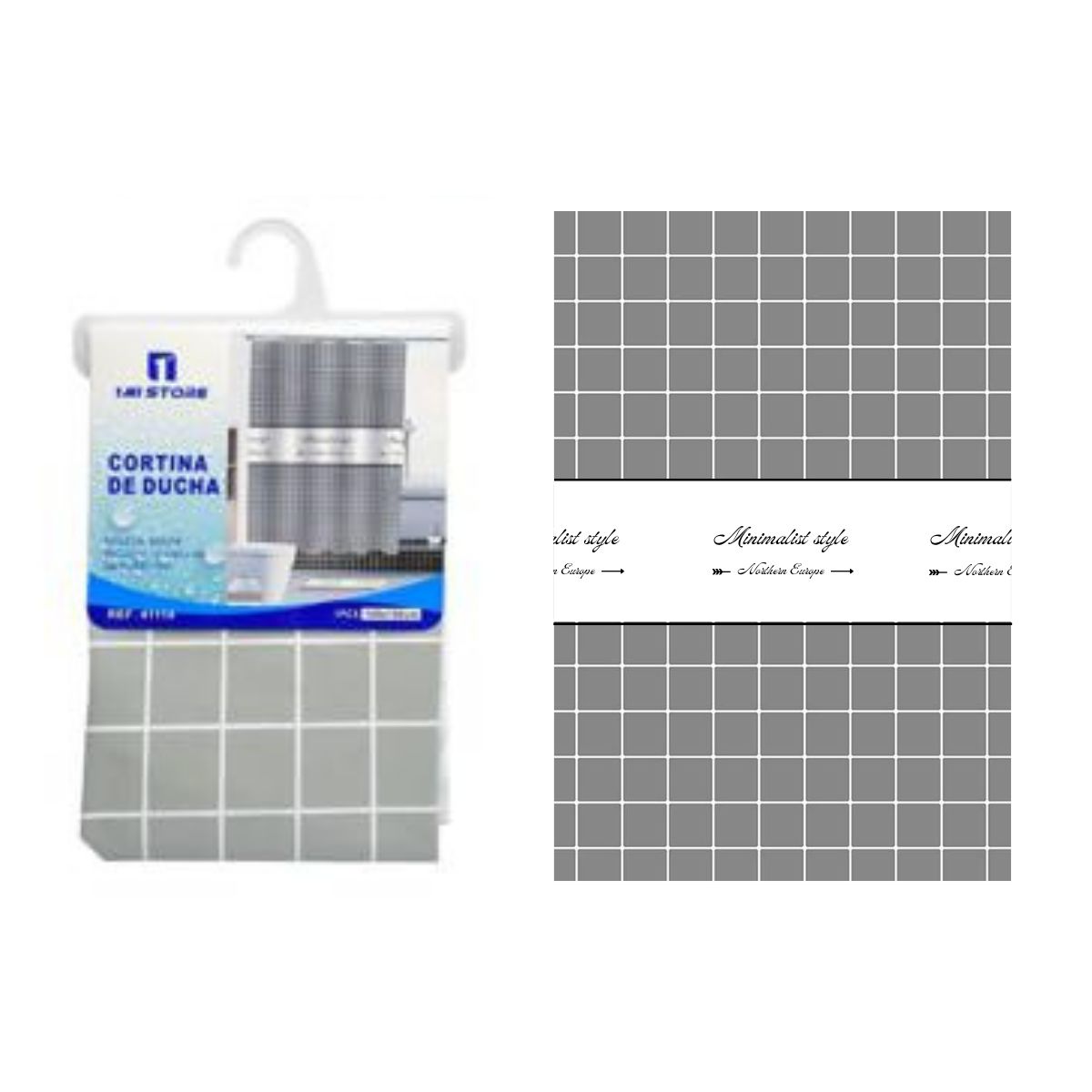 GENERICO - Cortinas Baño Tela Impermeable 180x180