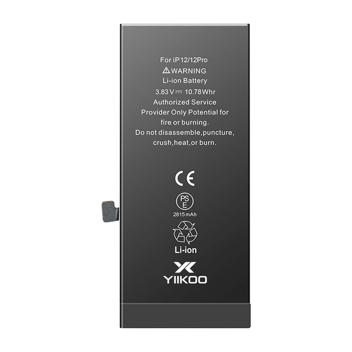 GENERICO - Bateria Iph 12 Pro YIIKOO IC TI Autoprogramable sin alertas