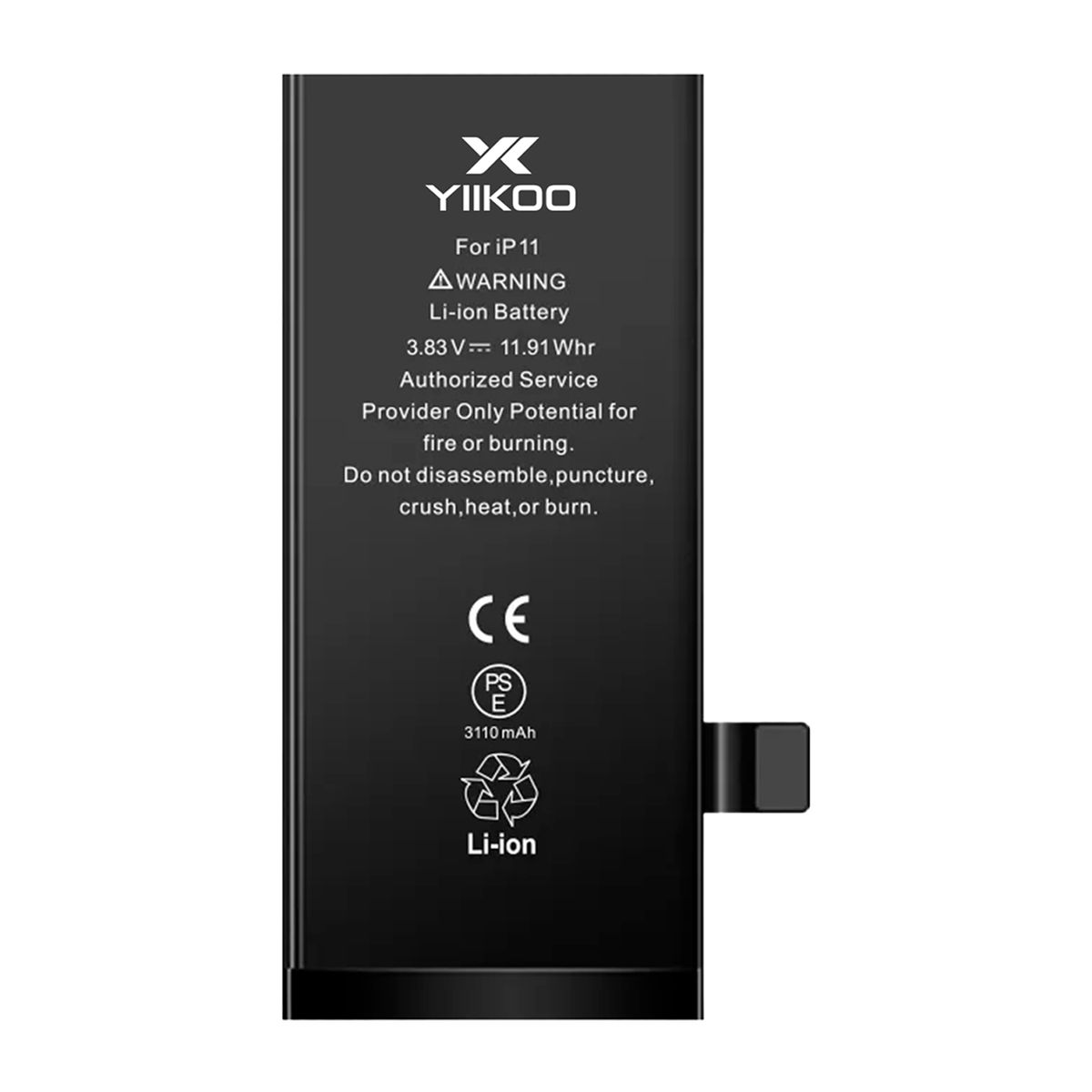 GENERICO - Bateria para iPhone 11 YIIKOO Proteccion contra sobrecarga