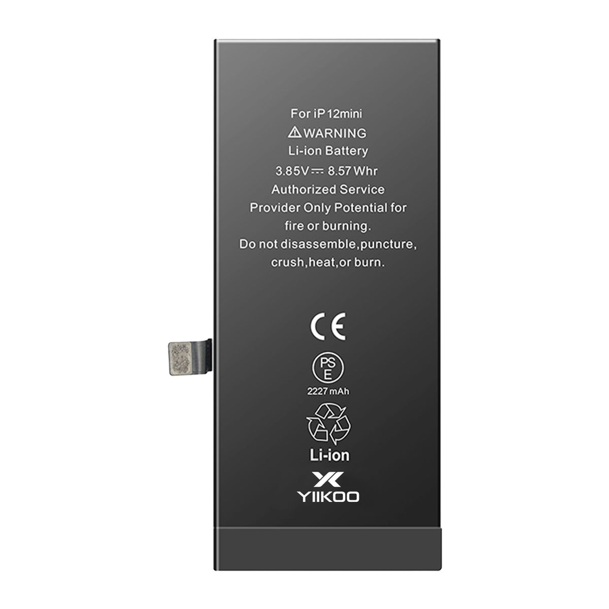 GENERICO - Bateria para iPhone 12mini YIIKOO Autoprogramable sin alerta