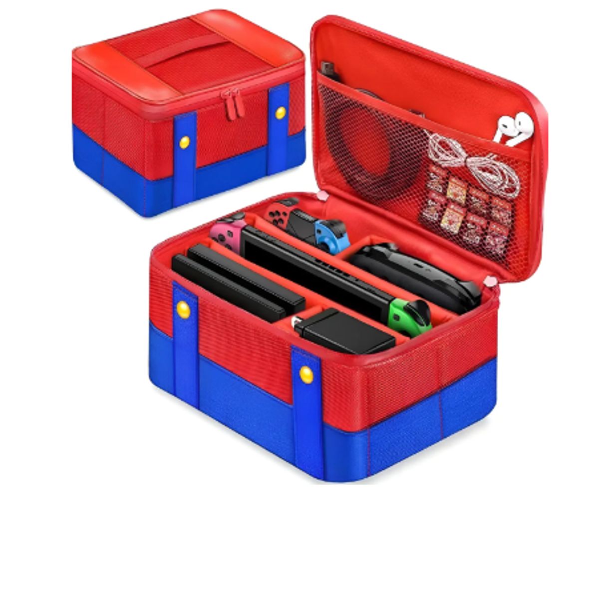 GENERICO - Bolsa Transporte Portátil Acolchada Con Diseñ De Interruptor Rojo - Azul