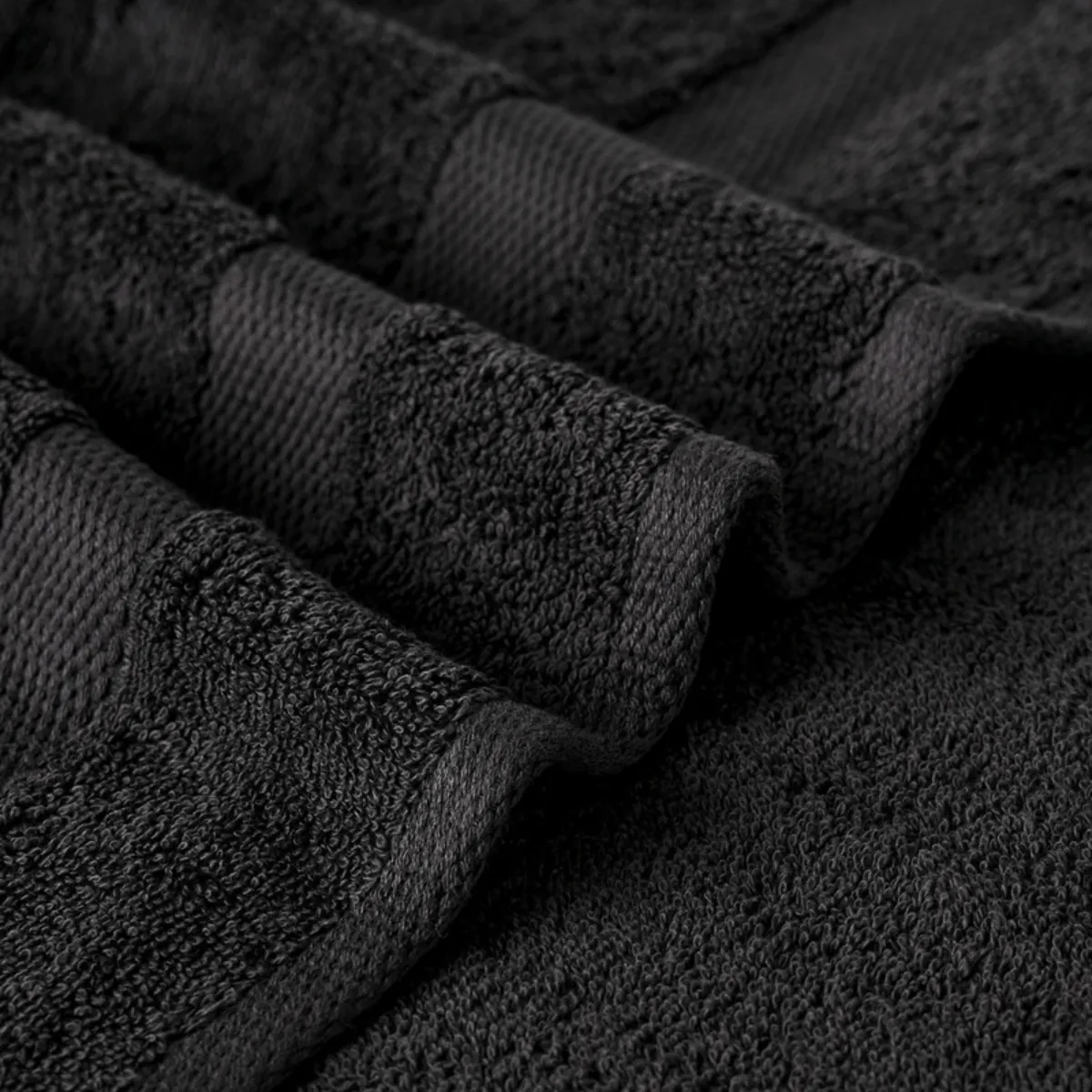 CANNON - Toalla de Mano 100% Algodón 500grs 50×90cm Black  Cannon