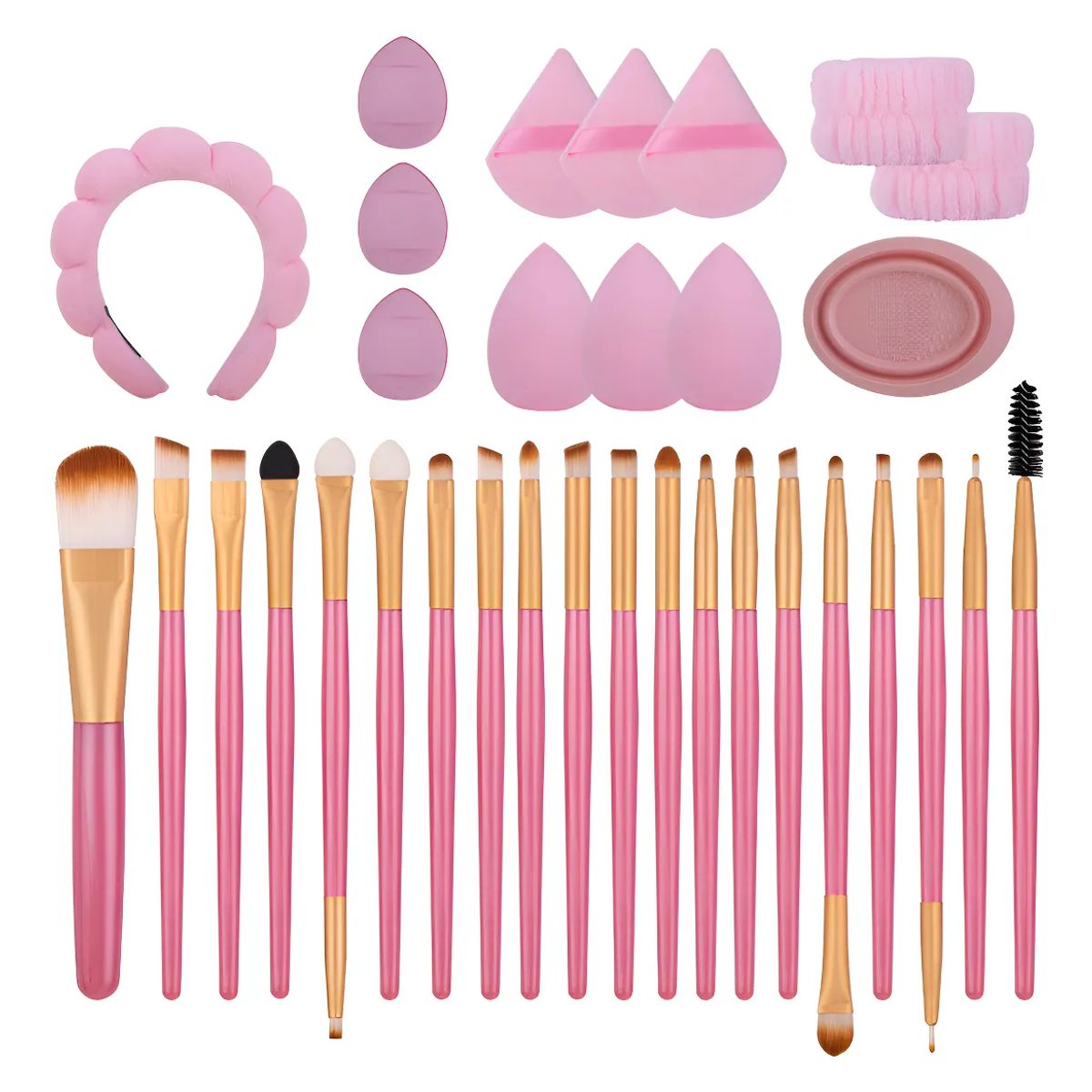 GENERICO - Set De 33 Pinceles De Maquillaje Profesionales