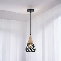 LAMPARA COLGANTE PORTA E271 CAÑAMO