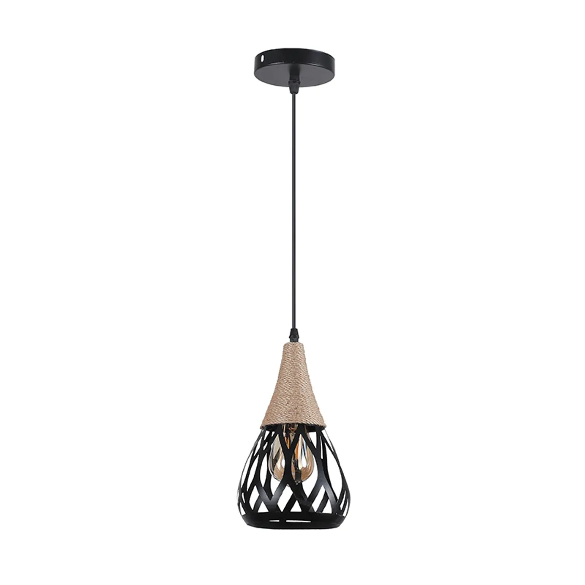 WANT - LAMPARA COLGANTE PORTA E271 CAÑAMO