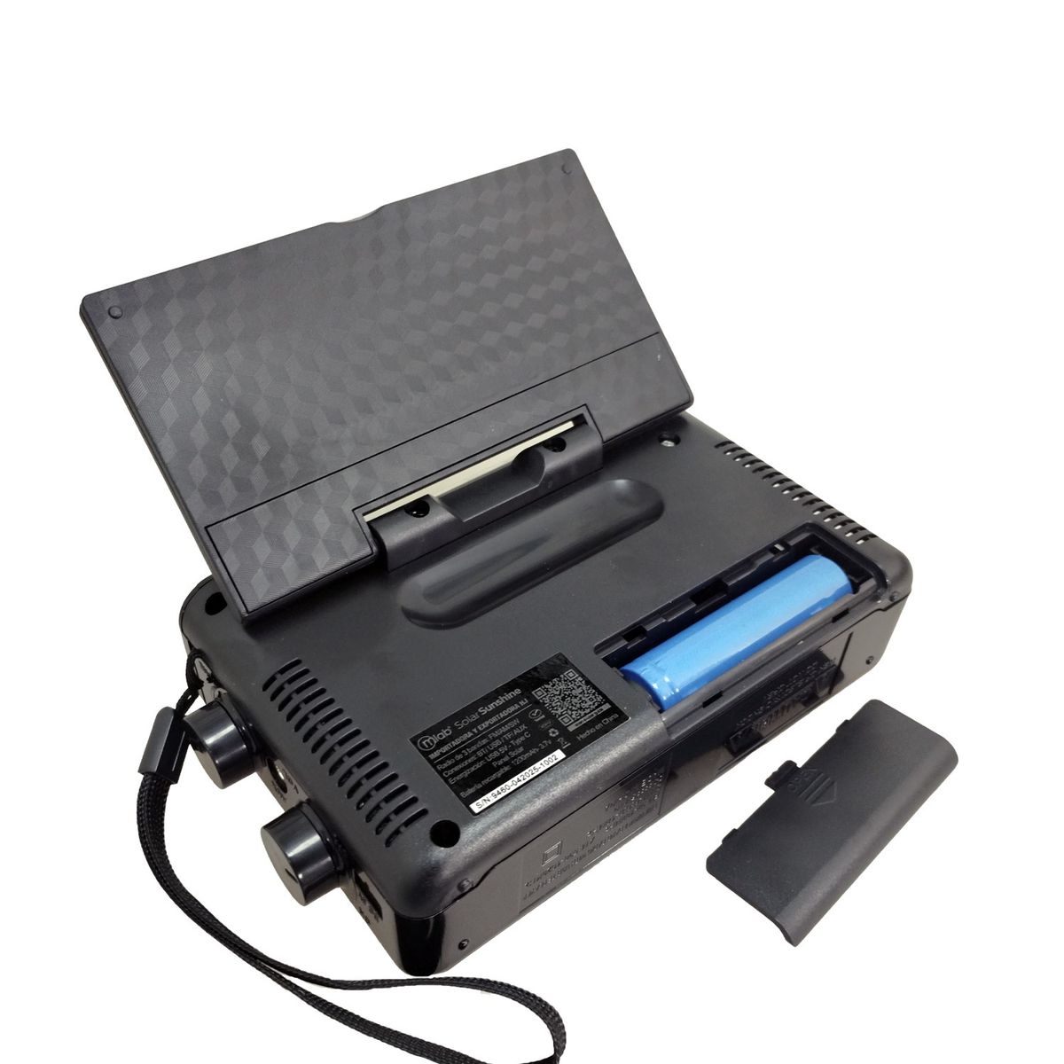 MLAB - Radio Solar Portátil Con Linterna Bluetooth Bt-amfmsw Usb