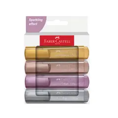 FABER-CASTELL - SET DESTACADORES METALICOS FABER CASTELL 4 UN.