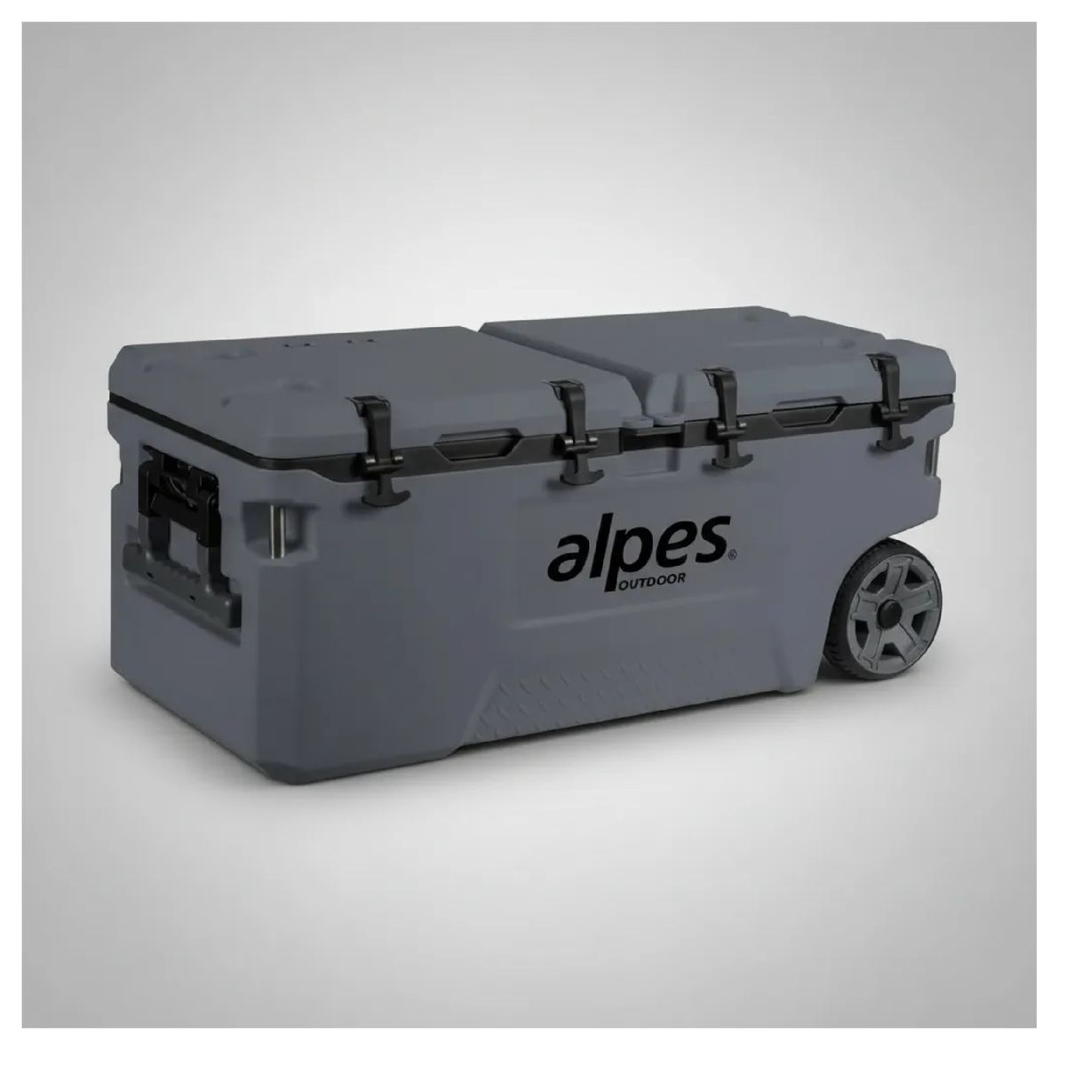 ALPES - Cooler Nevera Rigida Con Ruedas Alpes 120 Litros