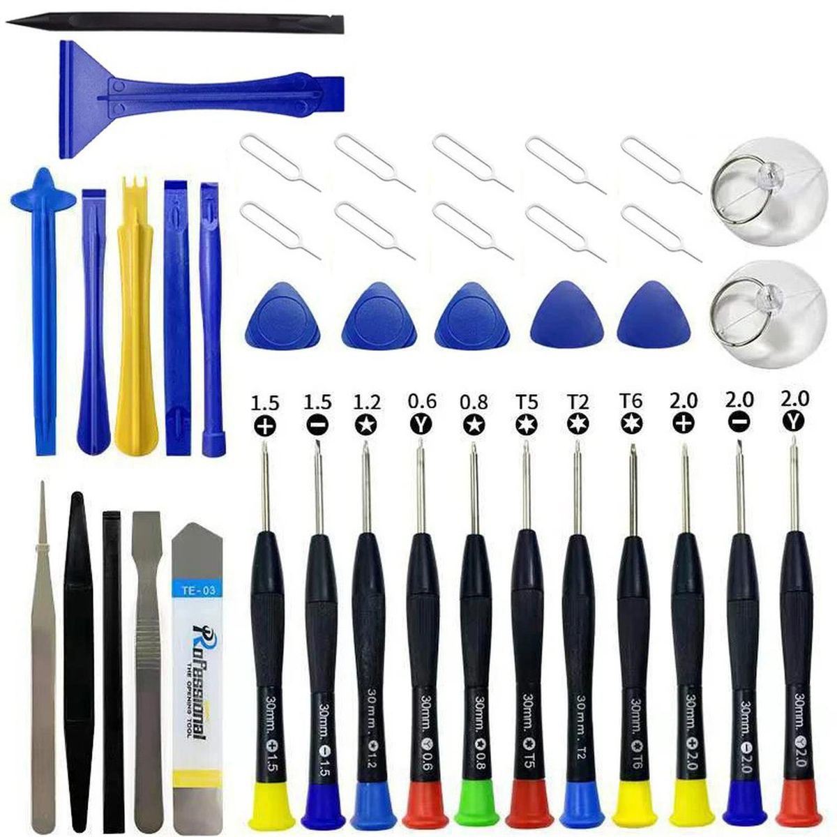 GENERICO - Kit 40 Herramientas Reparación Celular y Notebook