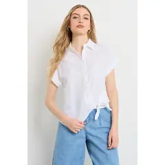 IO - Blusas Manga Corta Mujer Crudo