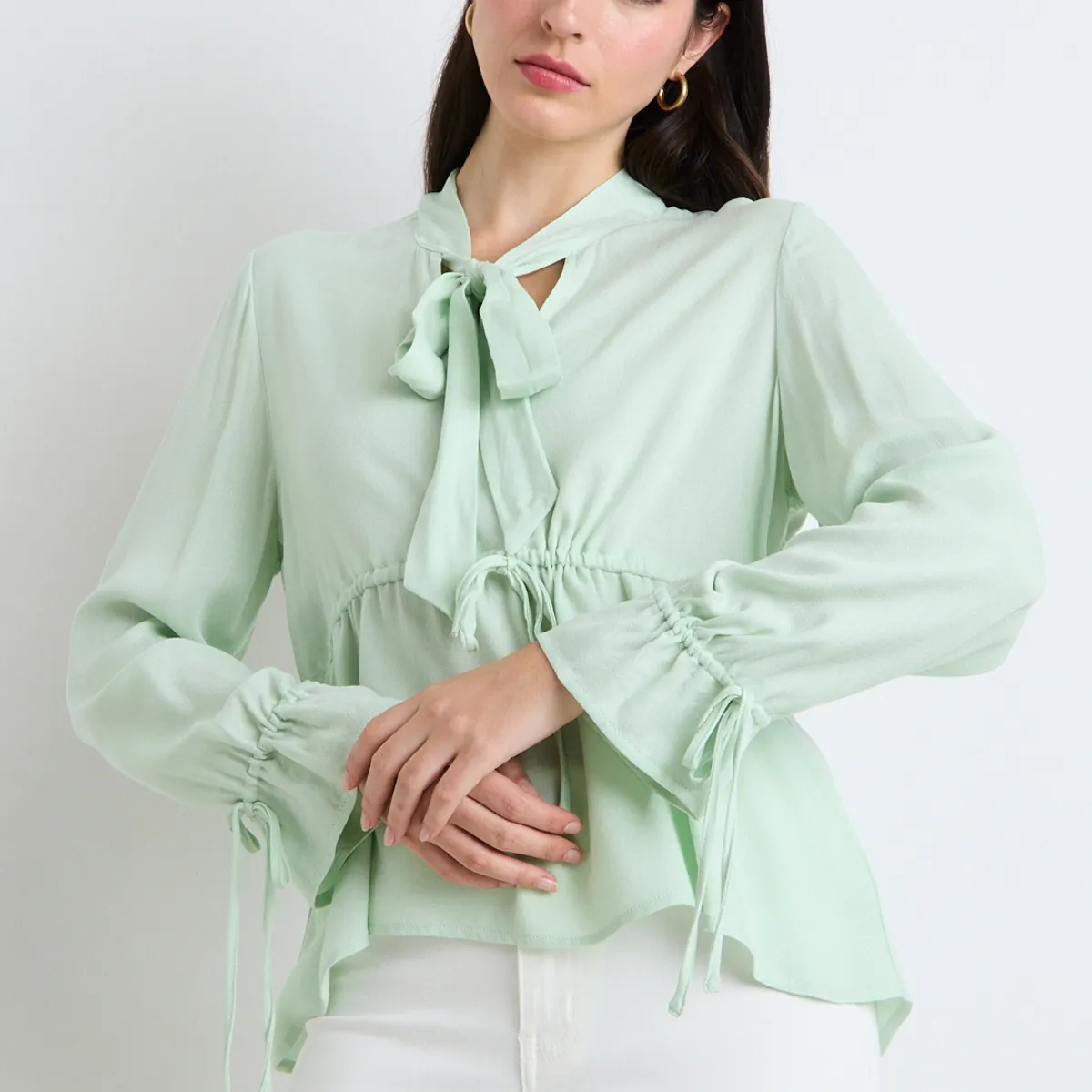 ASH - Blusas Manga Larga Mujer Verde Ash