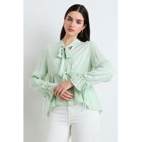Blusas Manga Larga Mujer Verde