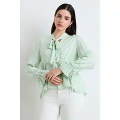 ASH - Blusas Manga Larga Mujer Verde