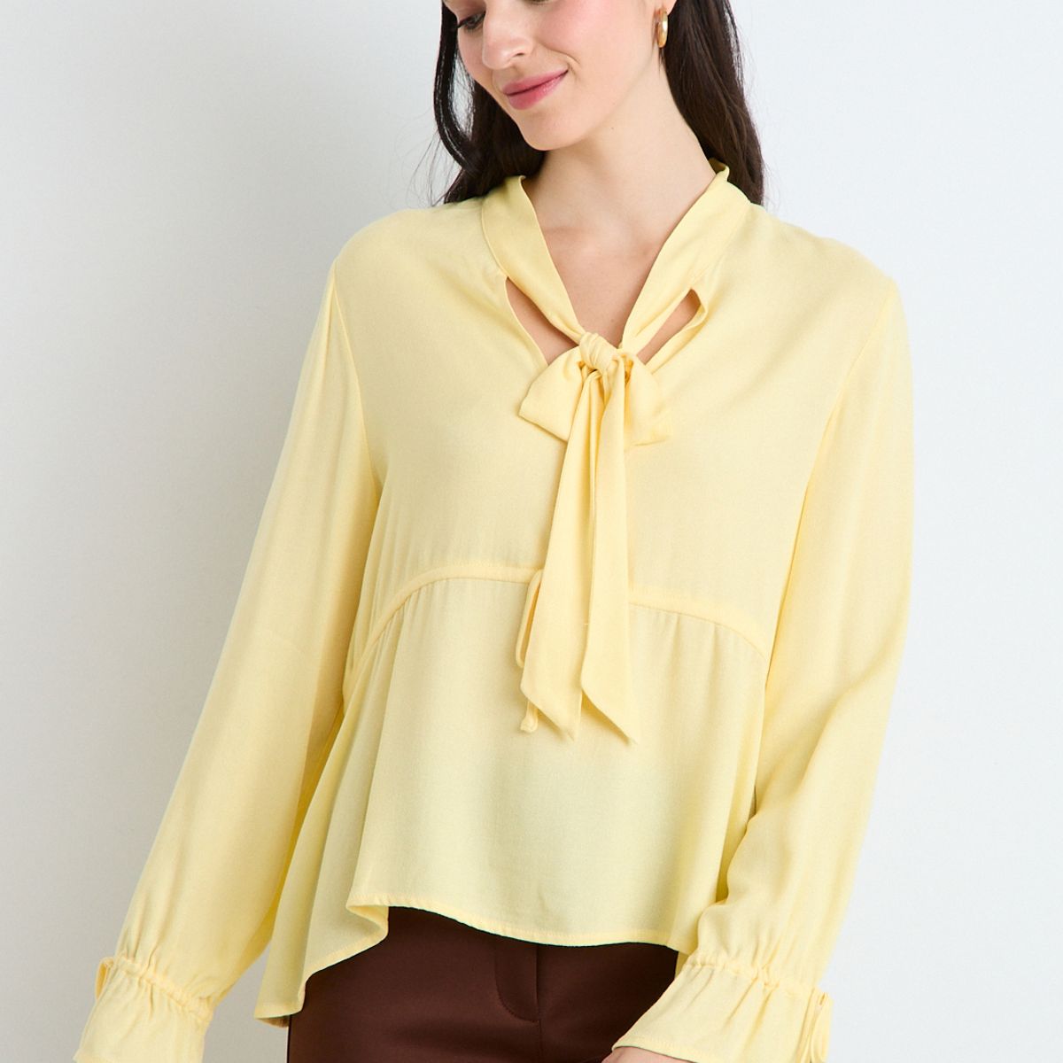 ASH - Blusas Manga Larga Mujer Amarillo Ash