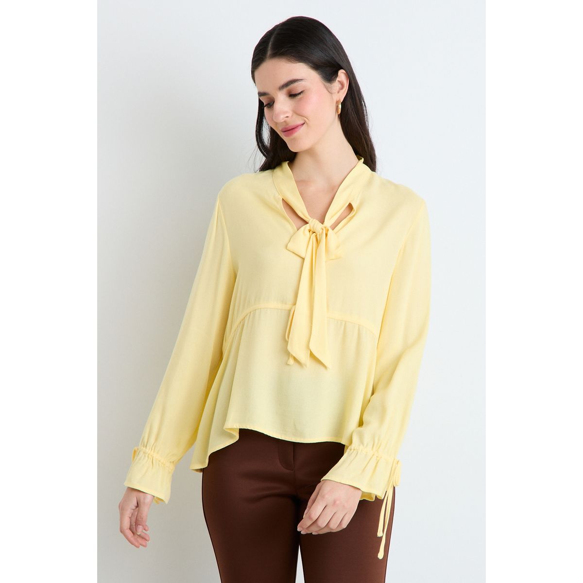 ASH - Blusas Manga Larga Mujer Amarillo Ash