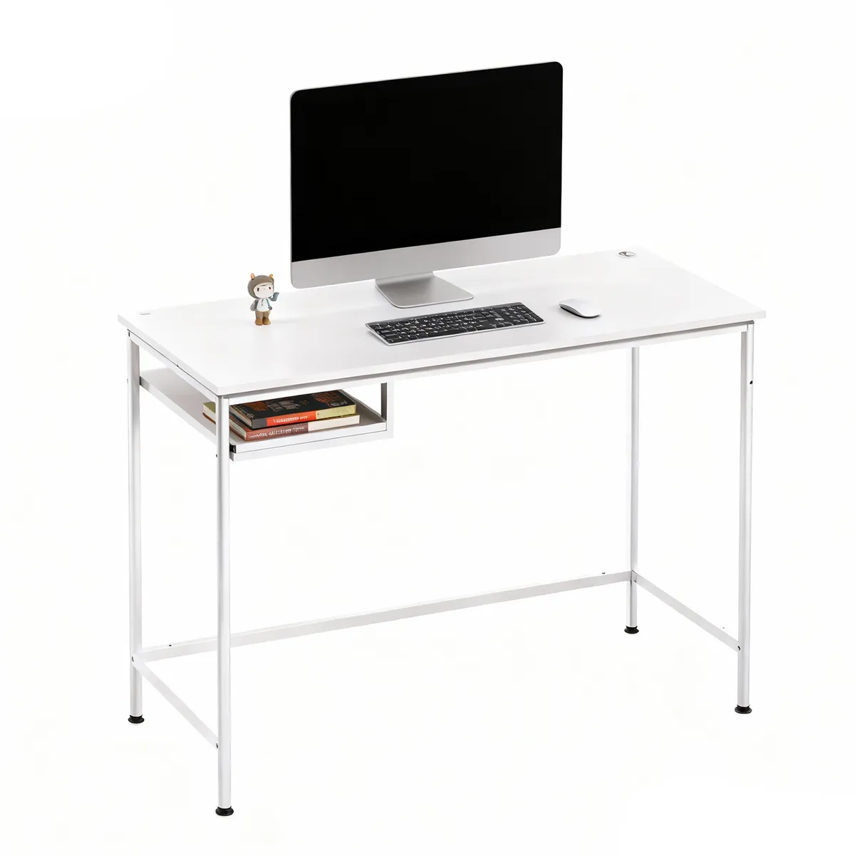 GENERICO - Escritorio IKEMMA Office 80×40×73 cm  Color Blanco  Mesa Compacta para Estudio y Trabajo