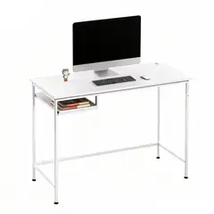 GENERICO - Escritorio IKEMMA Office 80×40×73 cm Color Blanco Mesa Compacta para Estudio y Trabajo