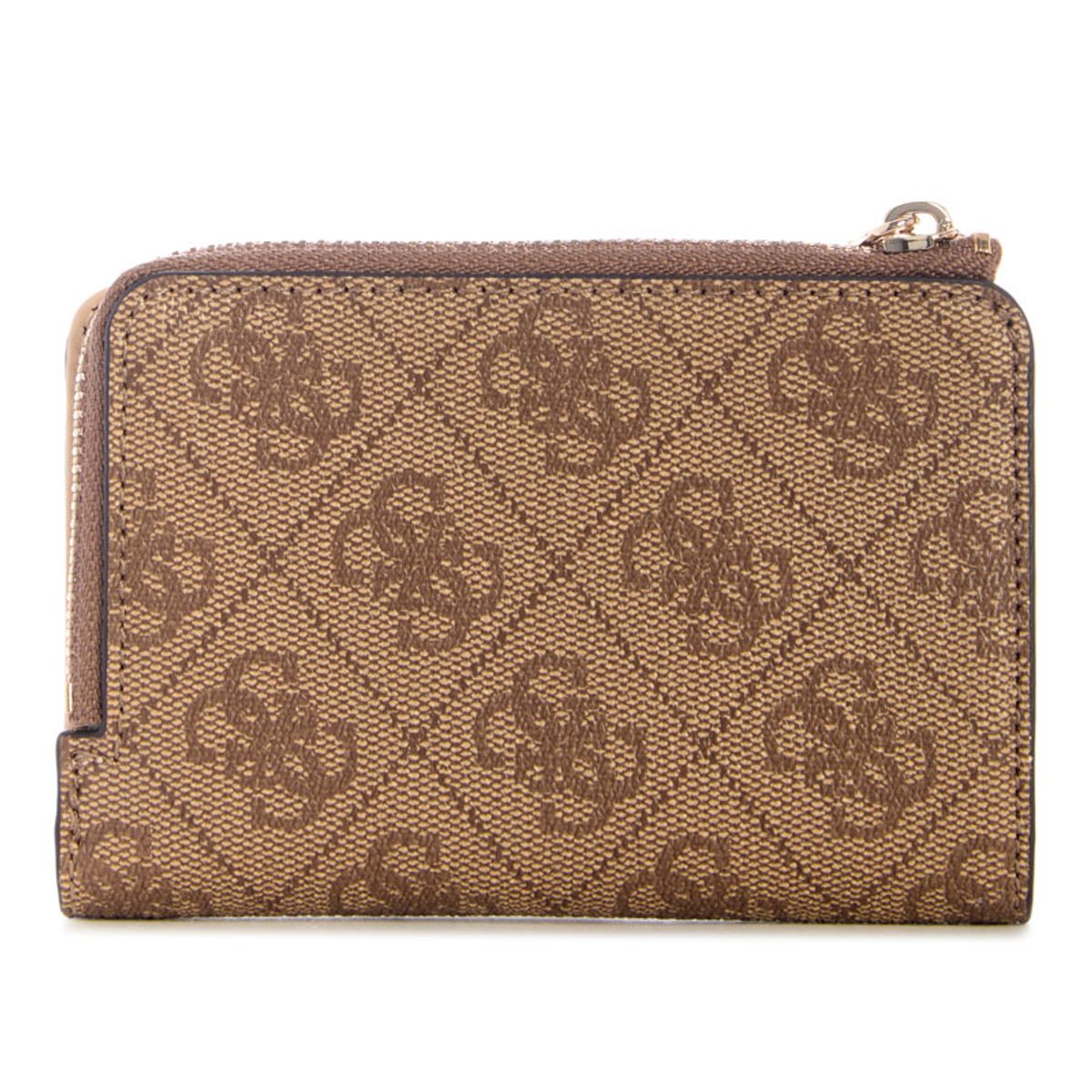 GUESS - Billetera Laurel Ii Slg Zip Arnd Crd Cse Café