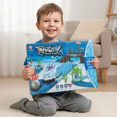 LINE - Pista Carreras de Auto Niño Juguete Flexible Acuático 183 Piezas