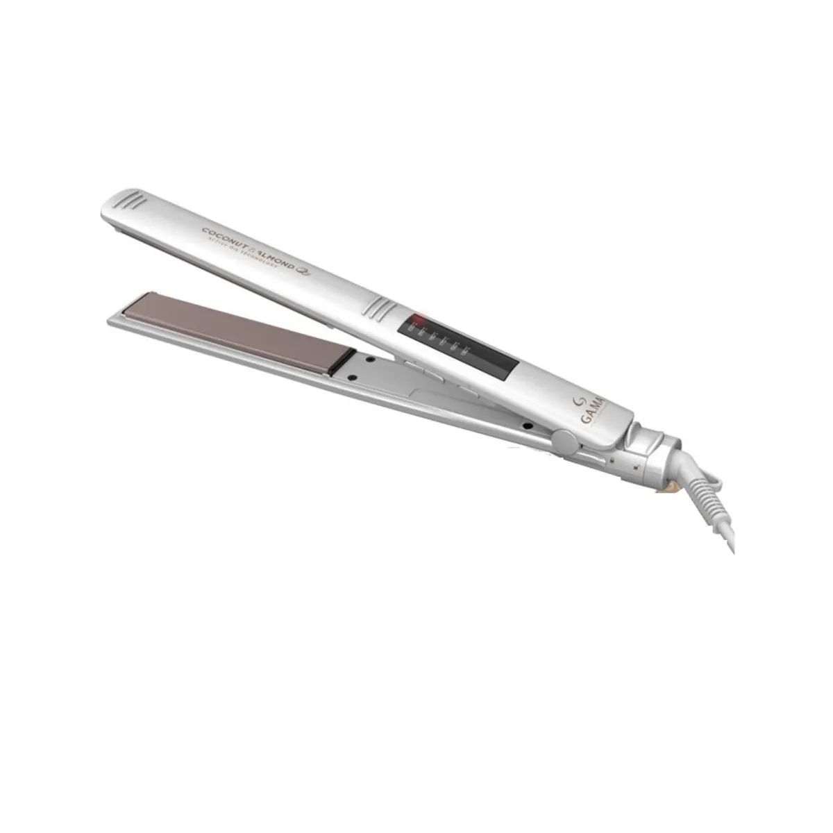 GAMA - PLANCHA ALISADORA CABELLO ELEGANCE LED DIGITAL COCONUT GAMA