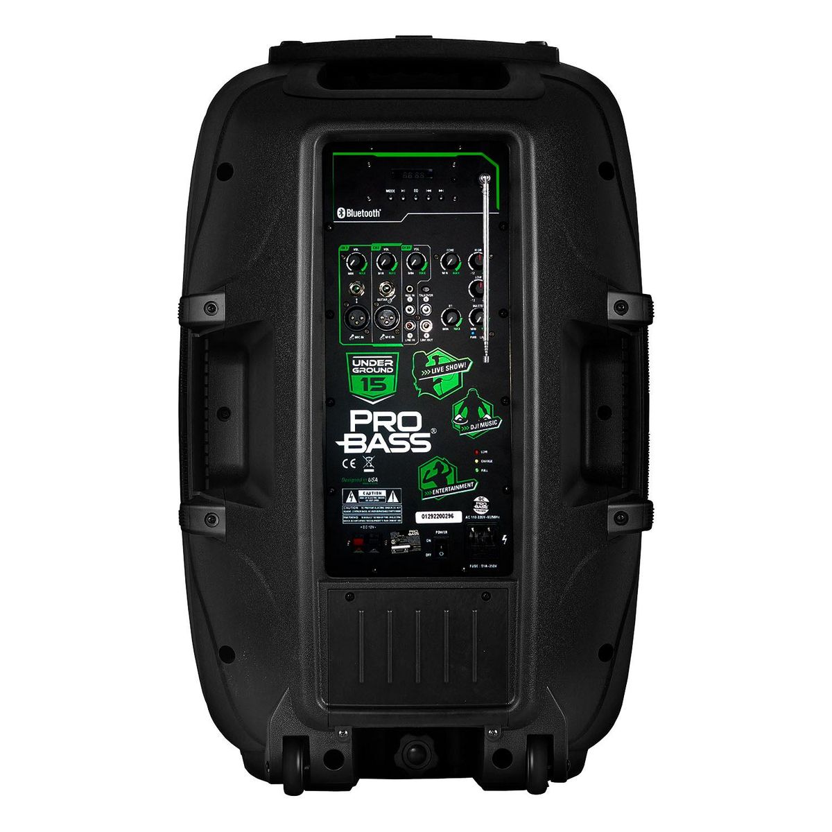 PROBASS - Parlante Portátil con Batería Probass Underground 15BT