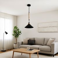 LAMPARA COLGANTE CAÑAMO PORTA E27 DISEÑO VINTAGE