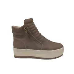 HERIEL - Zapatilla Café Caña Plataforma Mujer