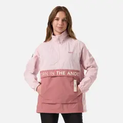 LIPPI - Chaqueta Mujer WindCity WindBreaker 1/4 Zip Jacket Rosa Claro