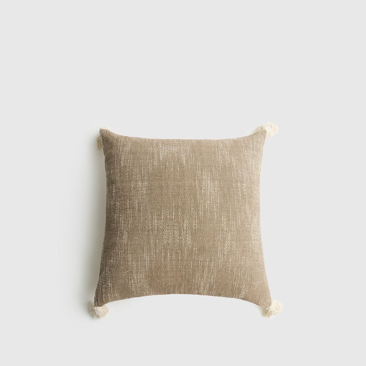 LOUNGE - Cojín Textura Tassels Boho 45 x 45 cm Verde LOUNGE