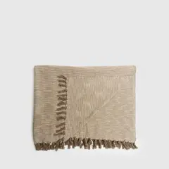 LOUNGE - Manta Boho Básico Tassels 140 X 210 Cm Verde