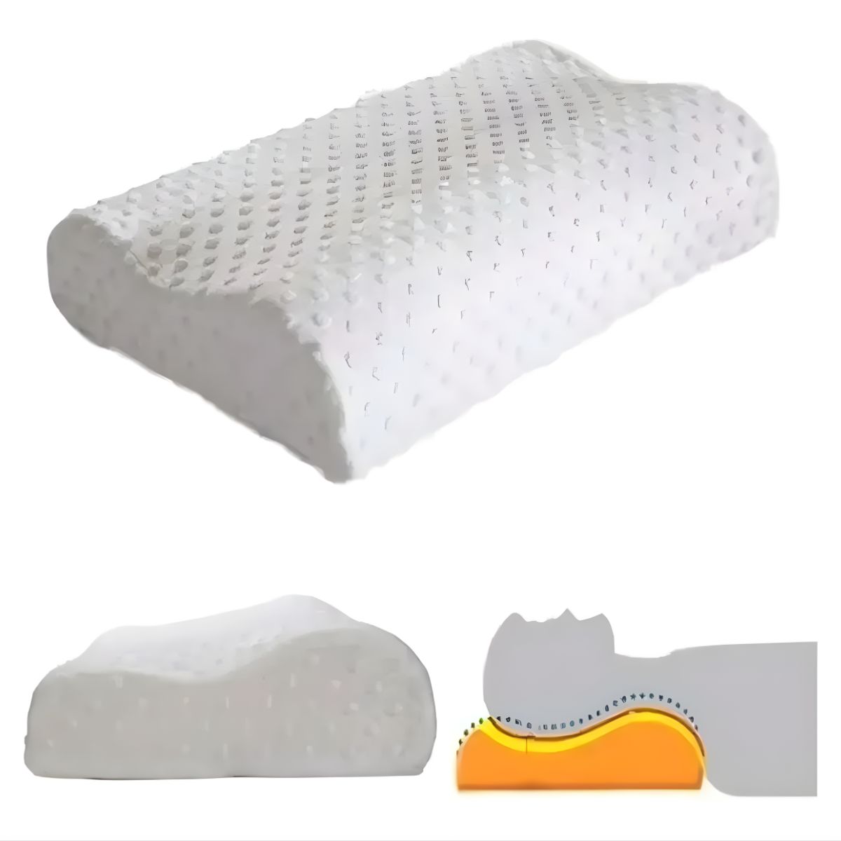 GENERICO - Almohada Viscoelástica Ortopédica Cervical Con Memoria