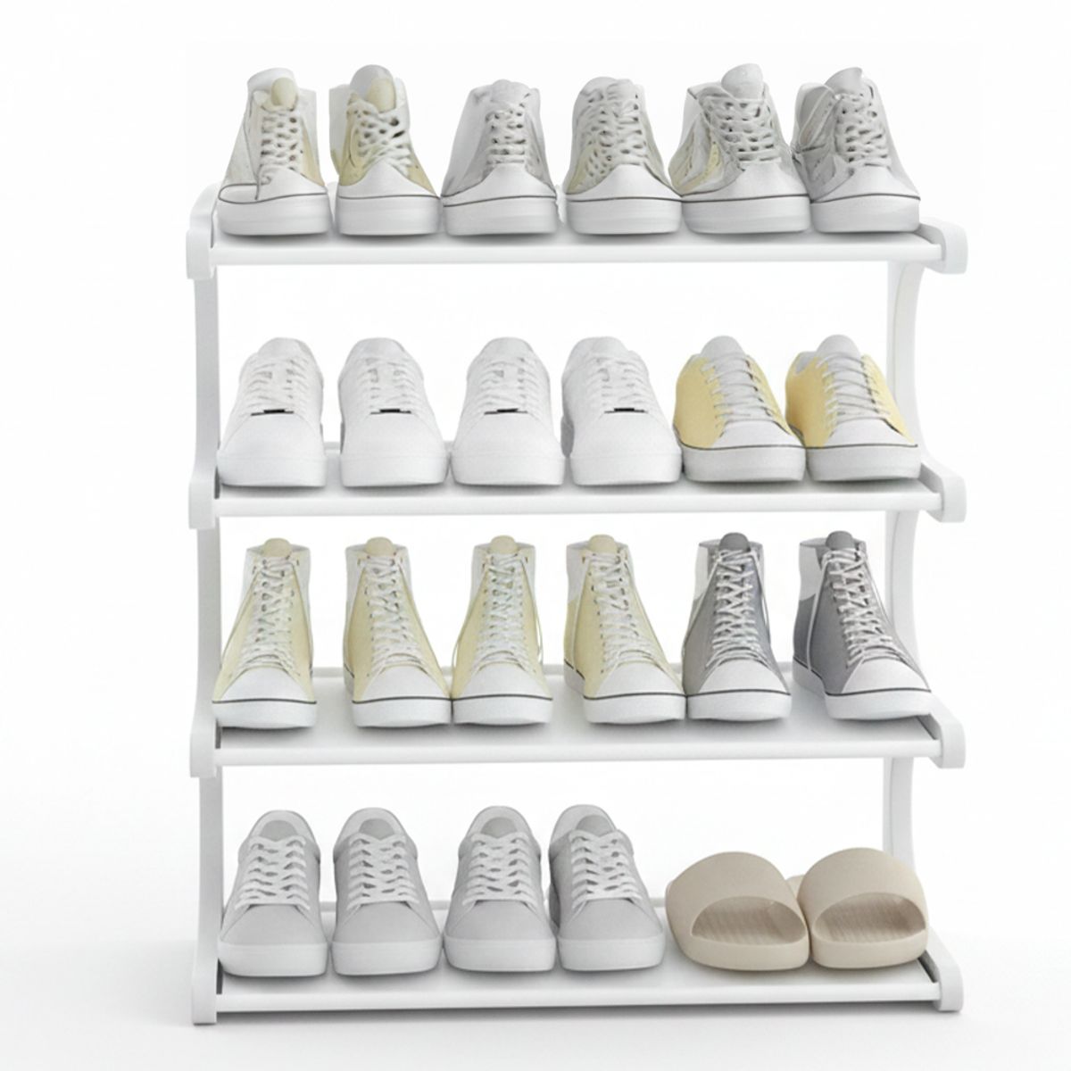 IRM - Zapatero Organizador de zapatos Repisa Rack Color Blanca
